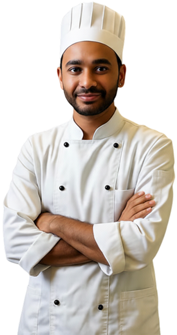 Professional chef using Winrich kitchen equipment Sri Lanka